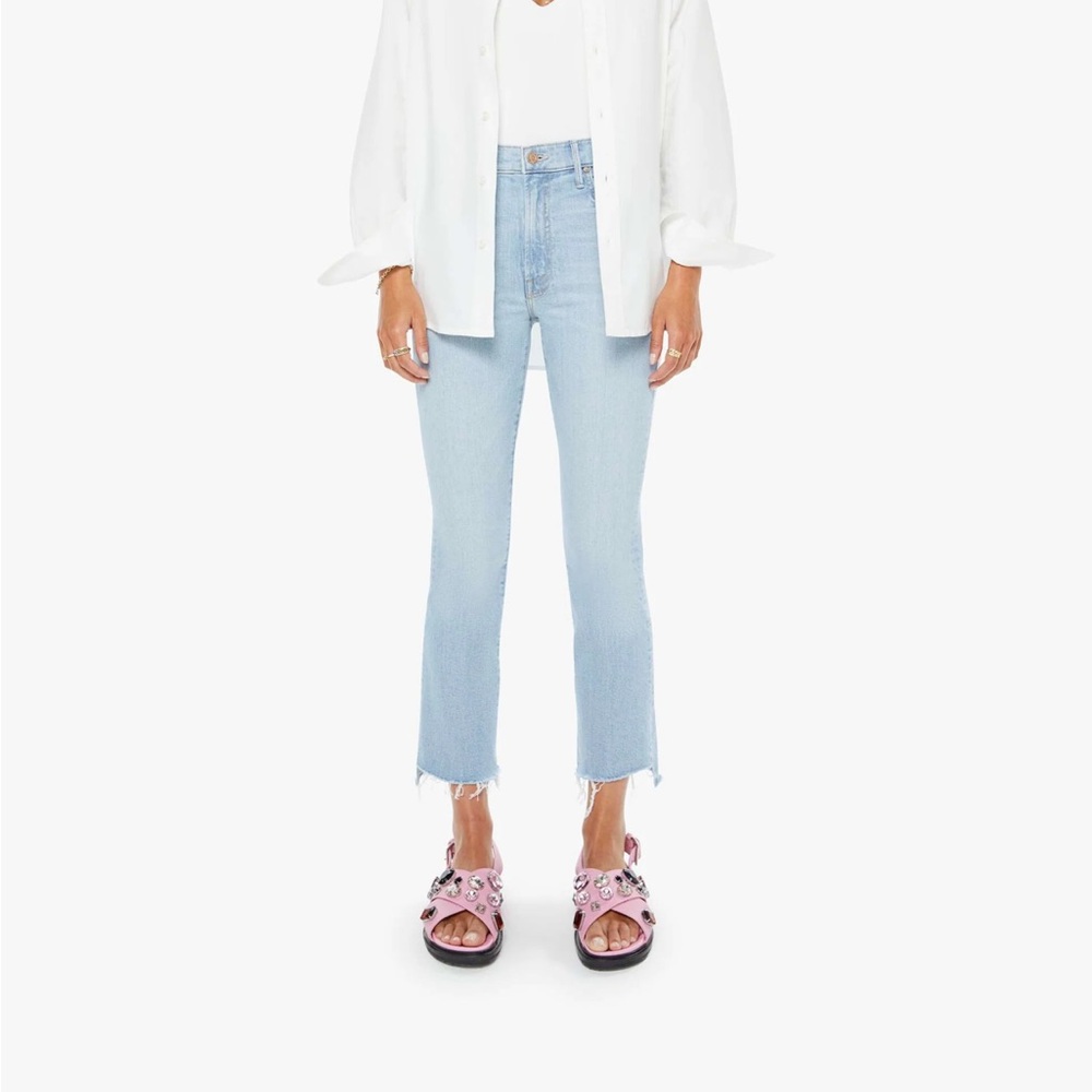 MOTHER Insider Crop Step Fray in You’re My Favorite wash